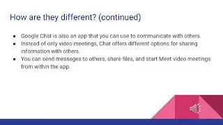 Google Meet vs  Google Chat