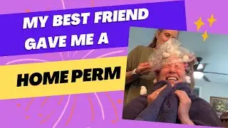 OLD SCHOOL PERM! #homeperm #curlyhair #trendsetterwannabe