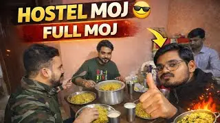 HOSTEL MOJ 😎 | Friends Sathe Maline Khavanu Banaviye 🔥 | Gujarati Hindi Vlog