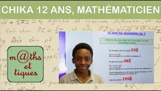 Un jeune nigérian de 12 ans dévoile une propriété de maths