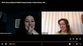 Short story reading for British Fantasy Society: A Storm Brews, with author Q&A