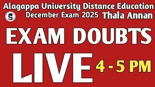 என்ன டவுட்னாலும் கேளுங்க இது உங்கள் நேரம் Alagappa University Distance Education ♥️@thalaannan
