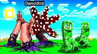 RUN IF YOU SEE IT! Stranger Things Demogorgon. #minecraft
