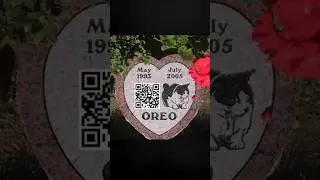 QR code headstone!? #facts #qrcode #headstones