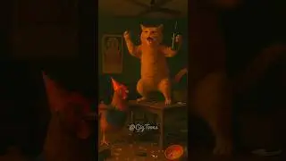 Harami billa eat chicken 🔥🔥 #catvideos #animation #cartoon