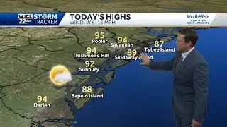 Hot and humid this afternoon
