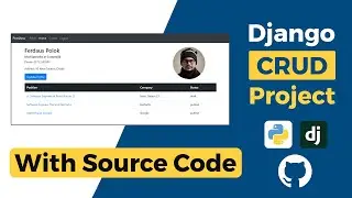 Django CRUD Operation Project with Source Code | Job Interview Question Site Demonstration