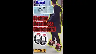Boardless Skateboard, Fochier Outdoor, PU Wheels, Split Track Roller, Wear-Resistant Tires, Under 80