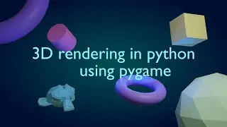 3D graphics engine in python || Very easy || Python || Pygame
