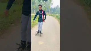 Skating video 🤣🤣#noyonskter #skating #skater #balurghat #india #girlreactionvideo #public