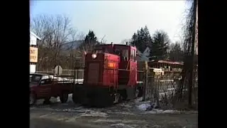 Claremont-Concord Railroad 31 General Electric 44-Tonner Derailment Due To Ice On Tracks 2/17/92