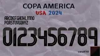 COPA AMERIKA 2024 | Adidas 2024 Kit Font Released | Messi Argentina