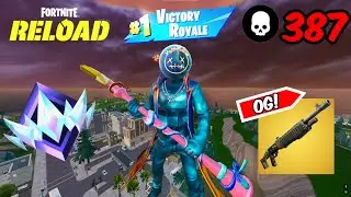 387 Eliminations with RARE ASTRO JACK SKIN! | Fortnite Reload Ranked Controller Gameplay