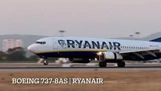 Boeing 737 landing in Faro Airport | FAO | Ryanair