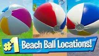 Bounce a giant beach ball in different matches Locations - Fortnite 14 Days Of Summer Challenge