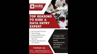 Top Reasons to Hire a Data Entry Expert!