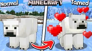 How to tame POLAR BEAR in Minecraft?