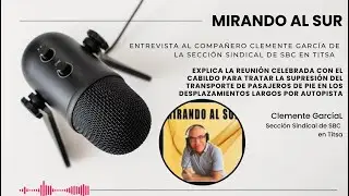🚌 Clemente Garc&iacute;a (SBC&ndash;TITSA) explica la reuni&oacute;n  sobre el transporte de pie en trayectos largos