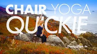 Chair Yoga Quickie to Unravel Stress | 30 Day Yoga Challenge