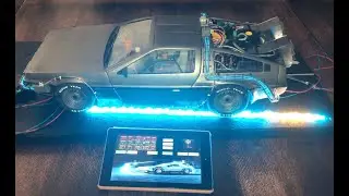 DeLorean scale model with Inner-Light lighting by scalectronics