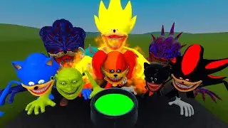 ALL NEW TAPES MONSTERS VS BIG TOXIC CAULDRON In Garrys Mod!