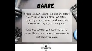 Barre featuring resistance band