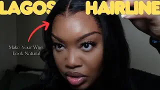 Step By Step: How To Create A Realistic | Natural Hairline on a Shein Wig| Lagos Hairline Tutorial‼️