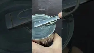 🥄🤯Smart Way to Open a Can With Just a Spoon!