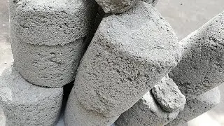 Charcoal ashes+white grains texture floor crumbling dry & wet Crunchy sound#asmr #cement #asmrsounds