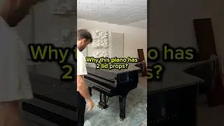 How to open a grand piano and the two lid props #steinway #piano