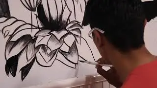 Mural painting at our Spanish school in Madrid!