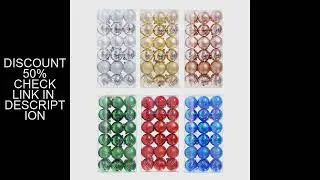 36Pcs 3Cm Merry Christmas Plastic Ball Red Gold Silver Color Plastic Pendant Balls Diy Christmas Par