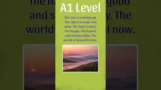 A Beautiful Sunrise &ndash; Listen & Read (A1) #Sunrise #LearnEnglish #EnglishListening