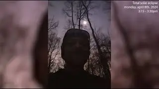 TOTAL SOLAR ECLIPSE experience in the woods. Cleveland, April 8th. 2024.