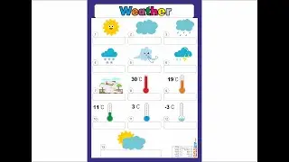 Weather - İngilizce Hava durumu Yaz Sil Video Seslendirmesi