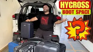 Toyota Hycross Boot Space Test 😱 | कितने Bags आते हैं Hycross में? | Real Luggage Challenge   4K