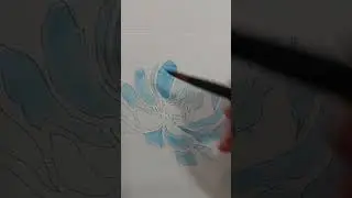 Day 9| 10 days water colors challenge | The Enigmatic Blue Lotus Flower - A Captivating Painting