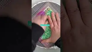 Just add water for a NEW stencil technique!
