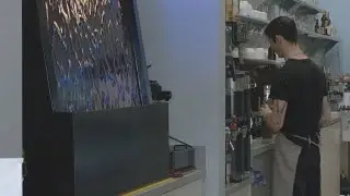Sweet Collaboration: TU Student, Professor Design Flowing Chocolate Wall For Local Shop