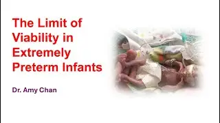 The Limit of Viability in the Very Preterm Infants by Dr. Amy Chan (29 April 2025)