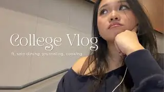 new year, more school 😩📚 | college classes, solo dining, journaling, cooking
