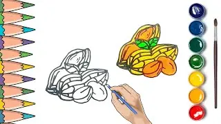 How To Draw A Cute Nuts, Drawing, Painting & Coloring For Kids and Toddlers_ Child Art