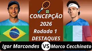 Igor Marcondes vs Marco Cecchinato | Concep&ccedil;&atilde;o 2026 R1 Destaques