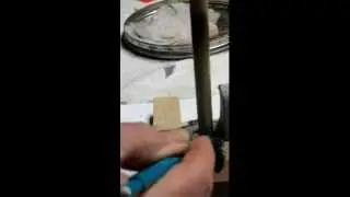 Drilling the 2nd hole at 30 seconds.