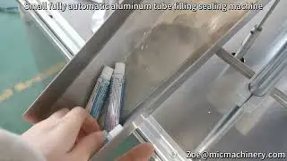 Small fully automatic aluminum tube filling sealing machine：  Fill Silicone Tube