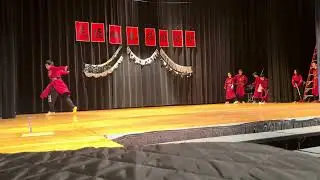 Wushu team showcase at 2025 Needham Chinese New Year gala