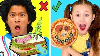 Fun VS Boring Food 👩‍🍳! Healthy DIY Snacks for Kids in MarMar Land! #BacktoSchool2020 #YouTubeKids