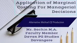 Alternative Method Of Production