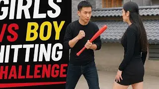 Girls vs Boy hitting challenge.. 😁😁😁