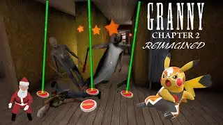 Playing as PIKACHU LIBRE POKEMON using LASER Trap Weapon in GRANNY Chapter 2 Reimagined Unofficial